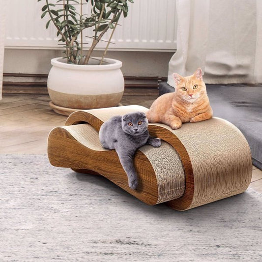 2 In 1 Cat Scratching Board, Lounger Bed